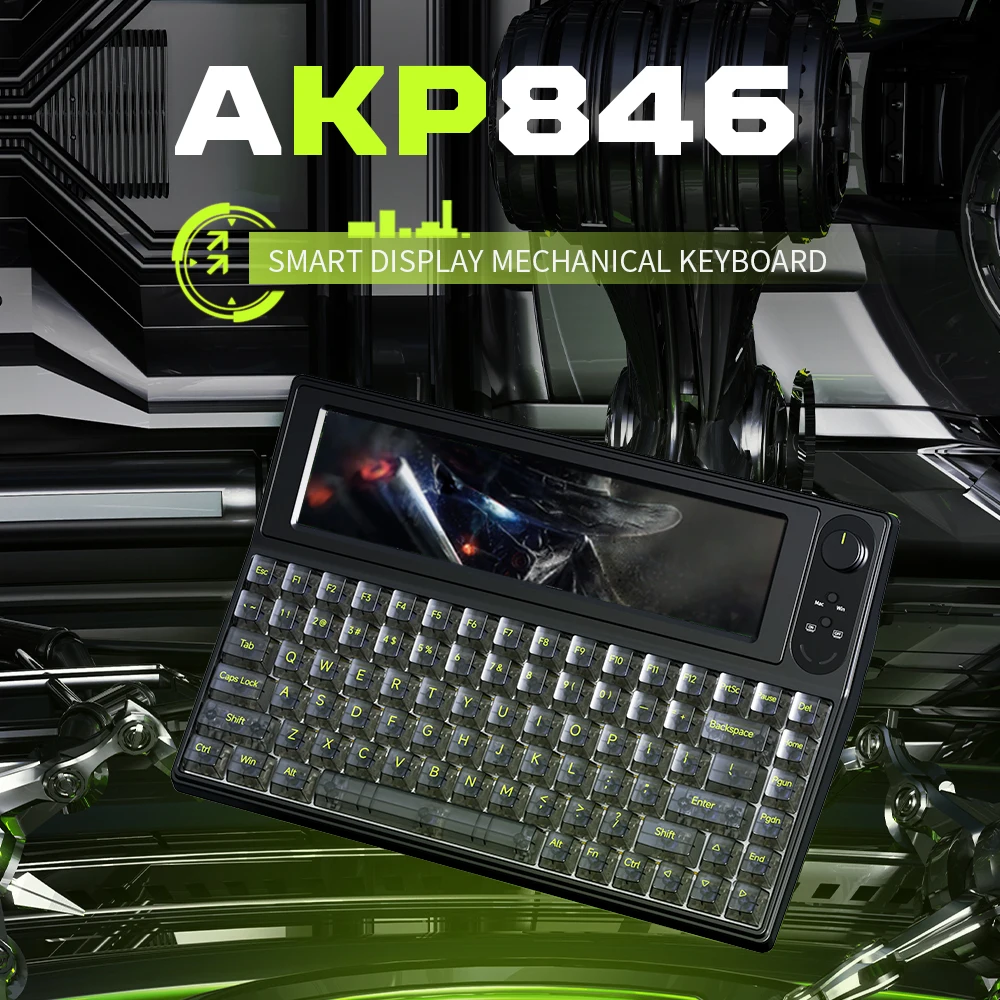 AJAZZ AKP846レビュー【2026年最新】液晶ディスプレイ搭載キーボード