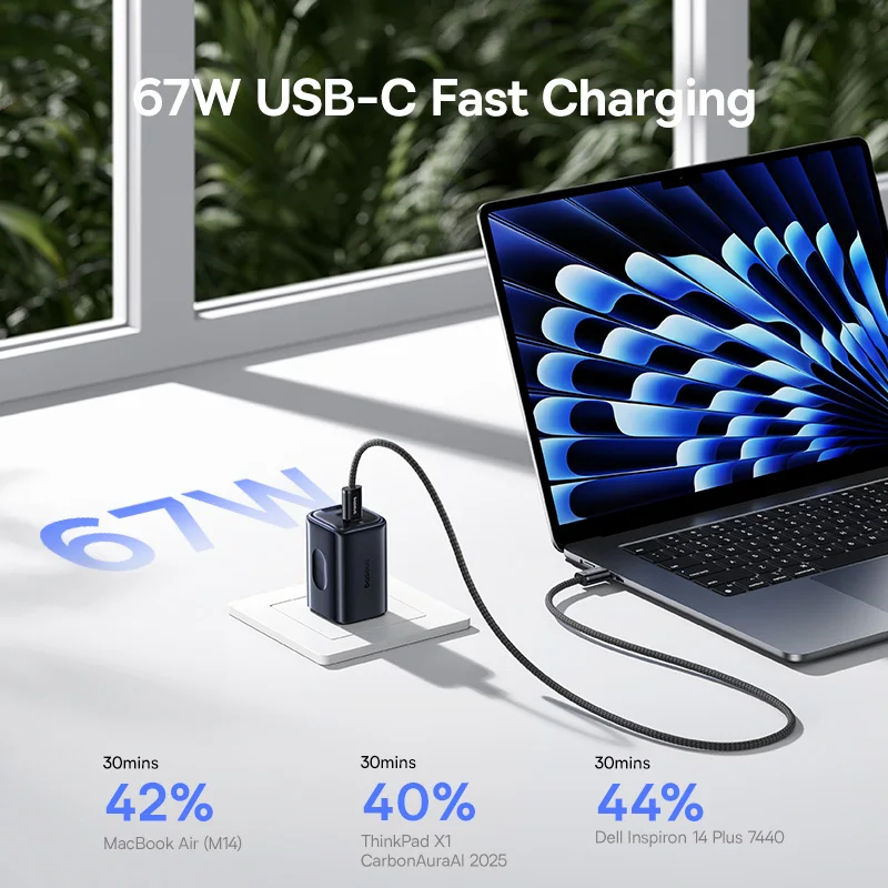 Baseus 67W GaN ミニ充電器 詳細