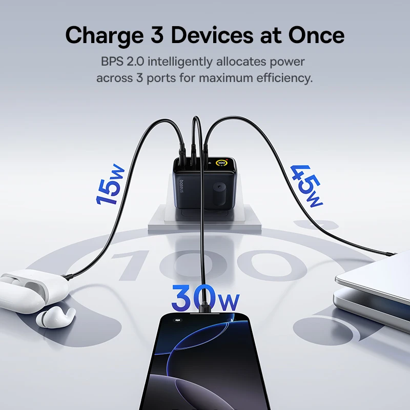 Baseus 100W急速充電器 詳細