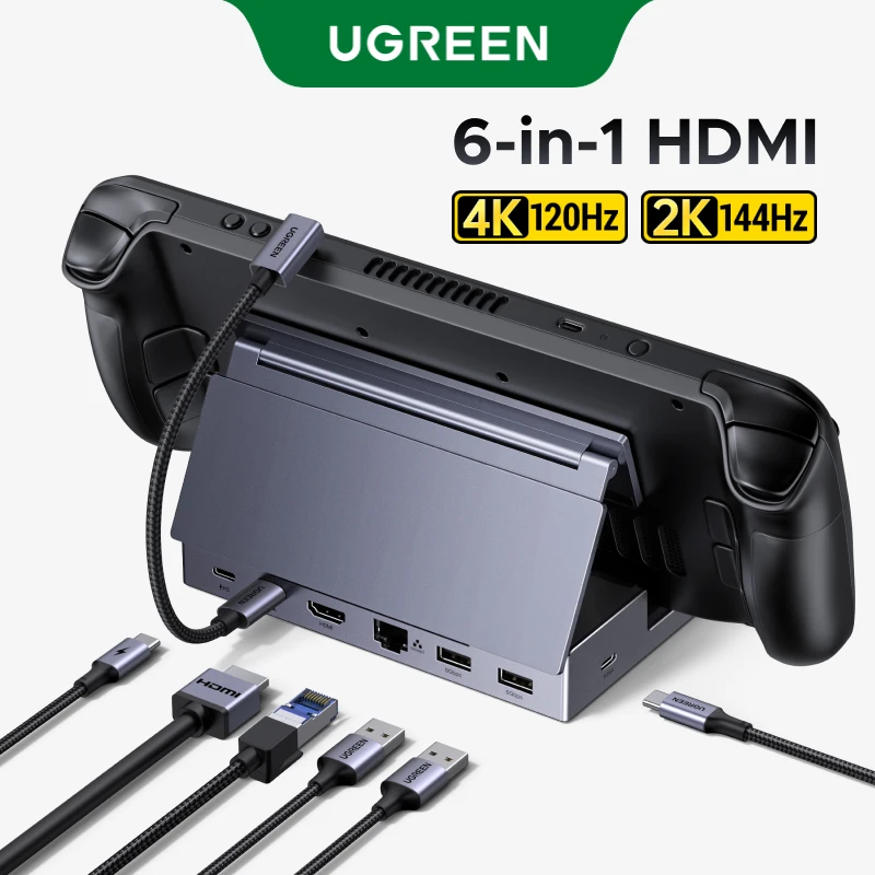 UGREEN 6-in-1 Steam Deck対応 100W AliExpress版
